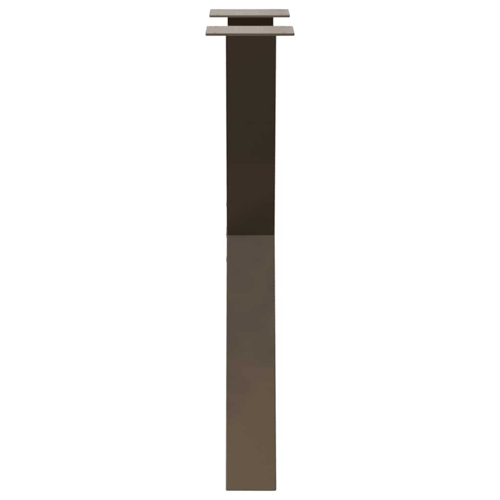 Dining Table Legs X-Shaped 2 pcs Natural Steel 60x(72-73) cm Steel
