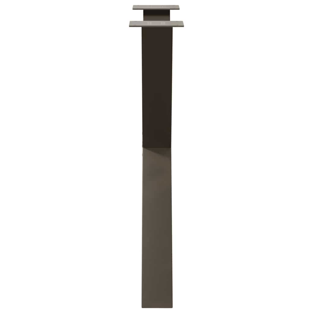 Dining Table Legs X-Shaped 2 pcs Natural Steel 70x(72-73) cm Steel
