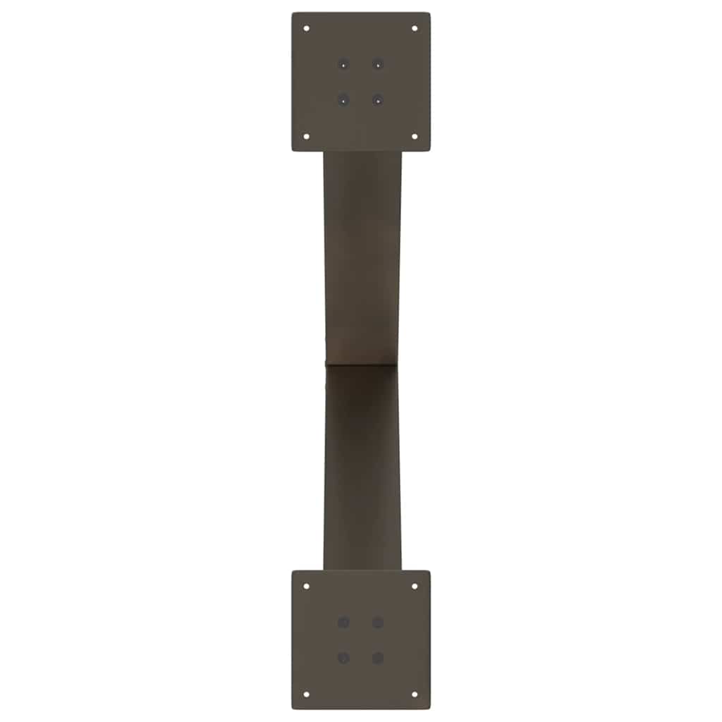 Dining Table Legs X-Shaped 2 pcs Natural Steel 70x(72-73) cm Steel