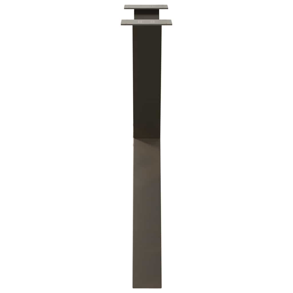 Dining Table Legs X-Shaped 2 pcs Natural Steel 80x(72-73) cm Steel