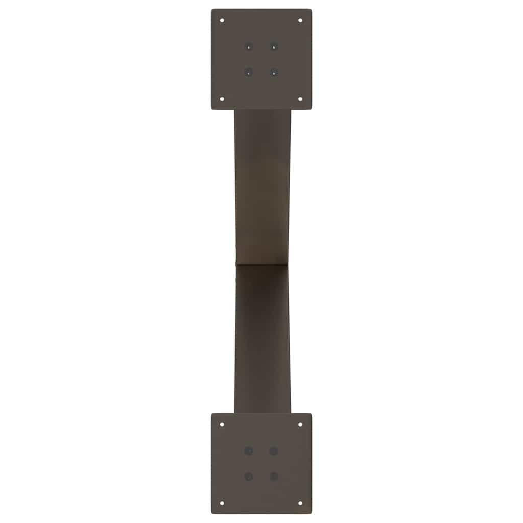 Dining Table Legs X-Shaped 2 pcs Natural Steel 80x(72-73) cm Steel