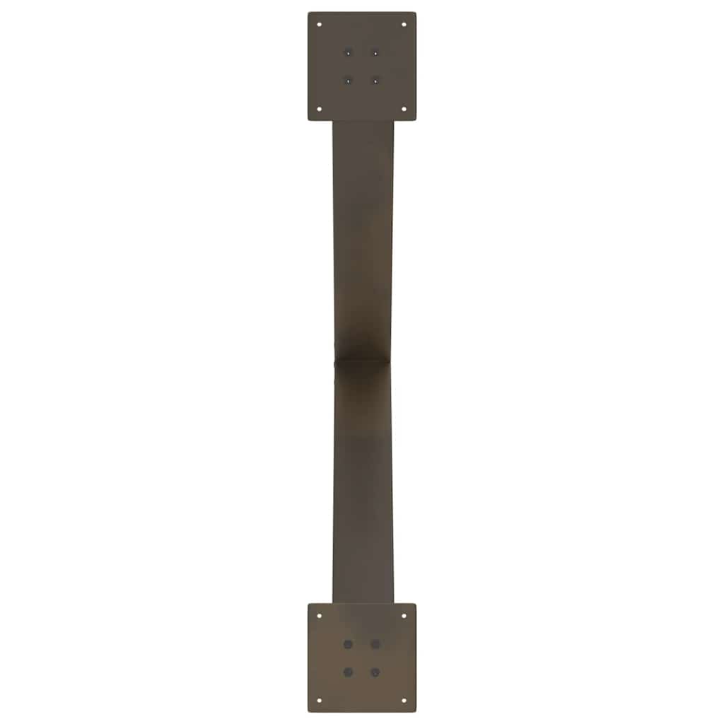 Dining Table Legs X-Shaped 3 pcs Natural Steel 90x(72-73) cm Steel