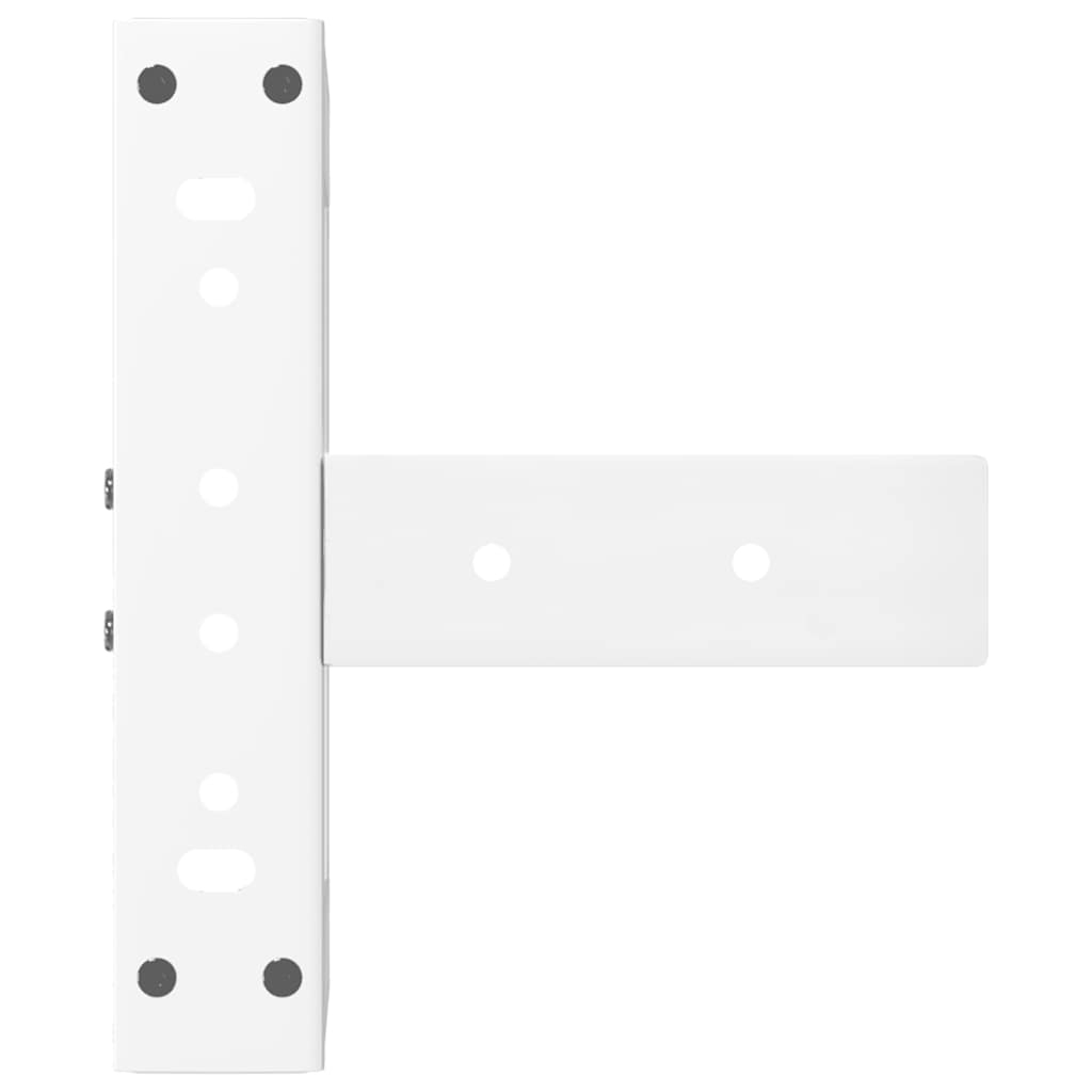 Coffee Table Legs T-Shaped 2 pcs White 30x25x(30-31) cm Steel