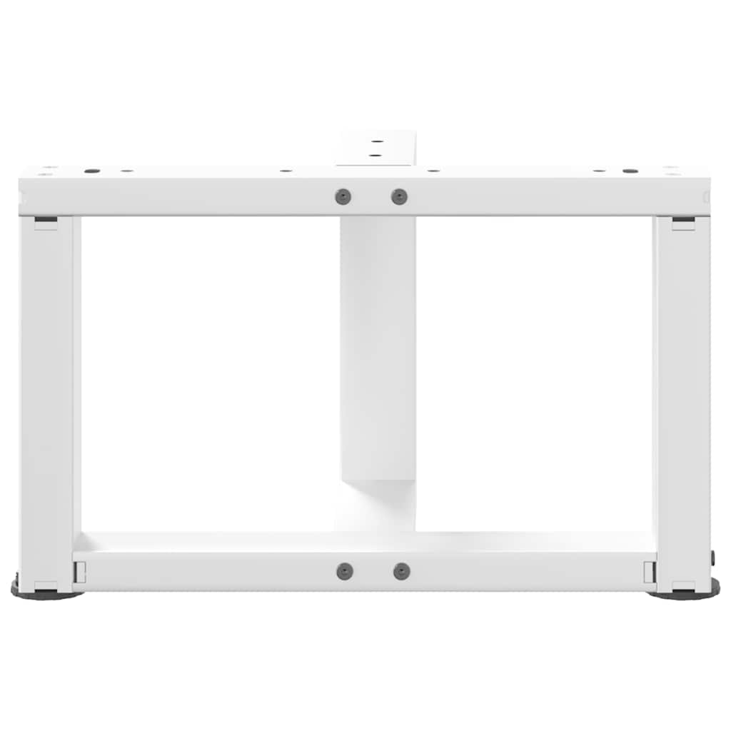 Coffee Table Legs T-Shaped 2 pcs White 40x25x(30-31) cm Steel