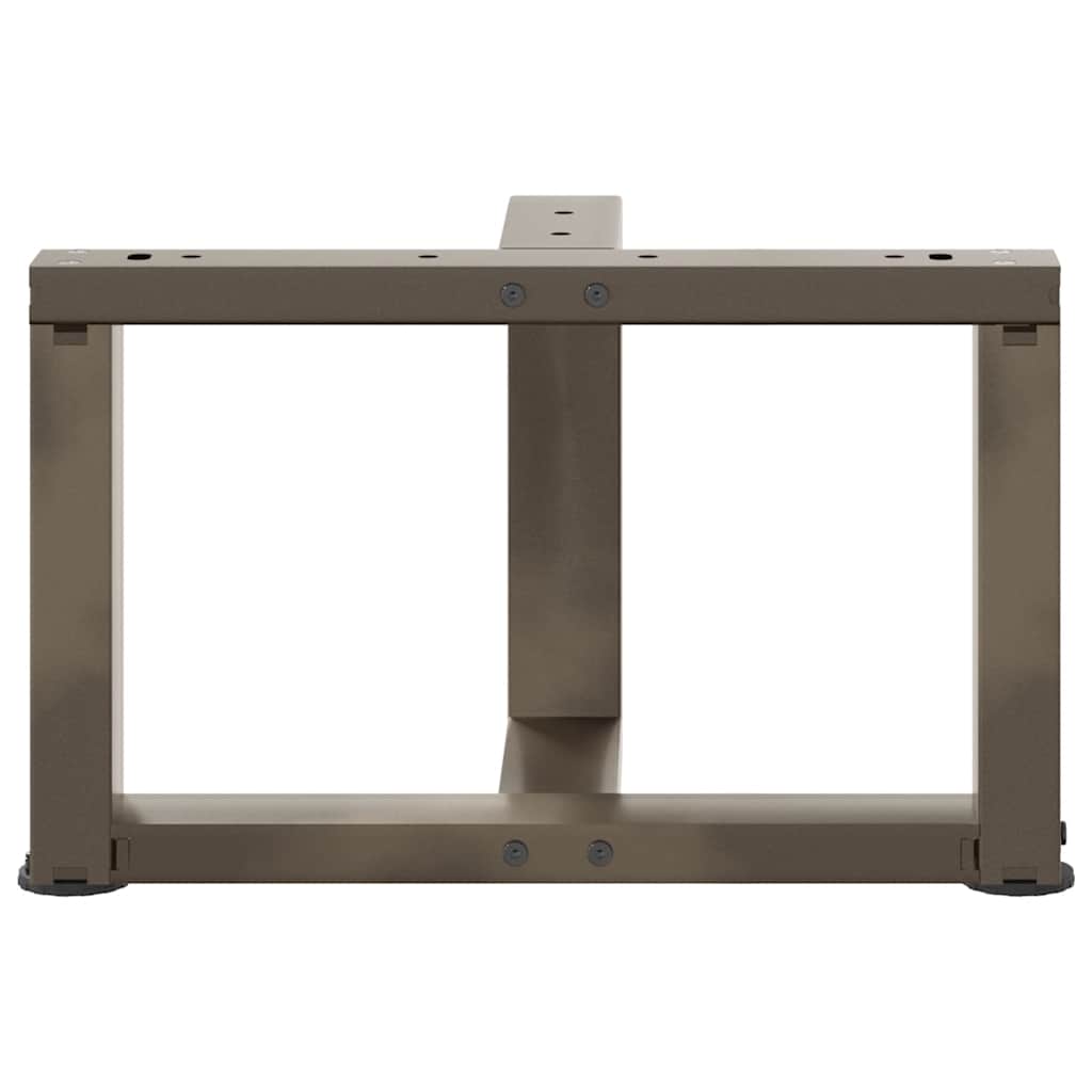 Coffee Table Legs T-Shaped 2 pcs Black 40x25x(30-31) cm Steel