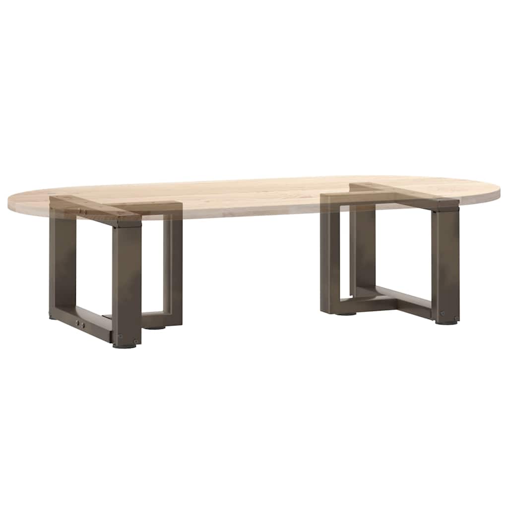Coffee Table Legs T-Shaped 2 pcs Black 40x25x(30-31) cm Steel