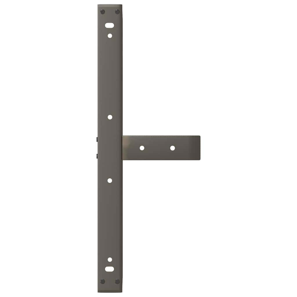 Coffee Table Legs T-Shaped 2 pcs Black 60x25x(30-31) cm Steel