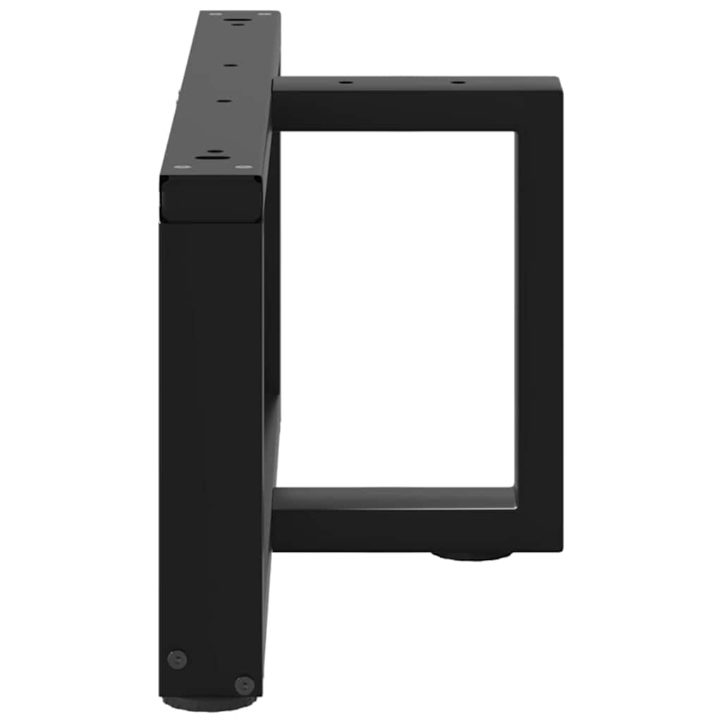 Coffee Table Legs T-Shaped 2 pcs Black 70x25x(30-31) cm Steel