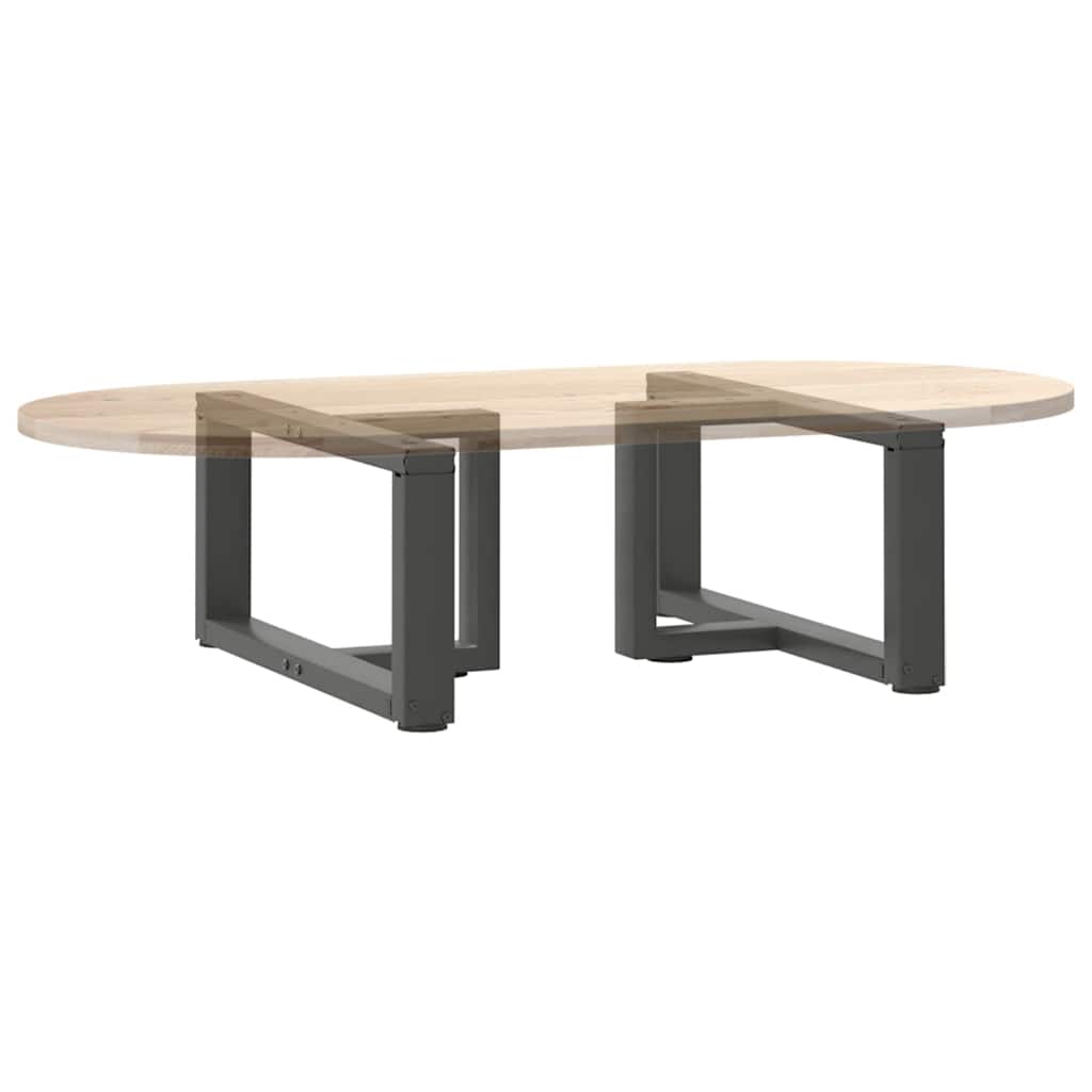 Coffee Table Legs T-Shaped 2 pcs Anthracite 70x25x(30-31) cm Steel