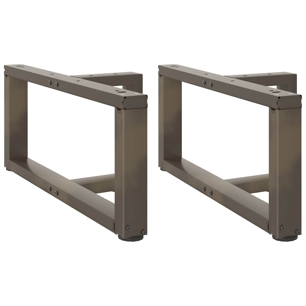 Coffee Table Legs T-Shaped 2 pcs Black 70x25x(30-31) cm Steel