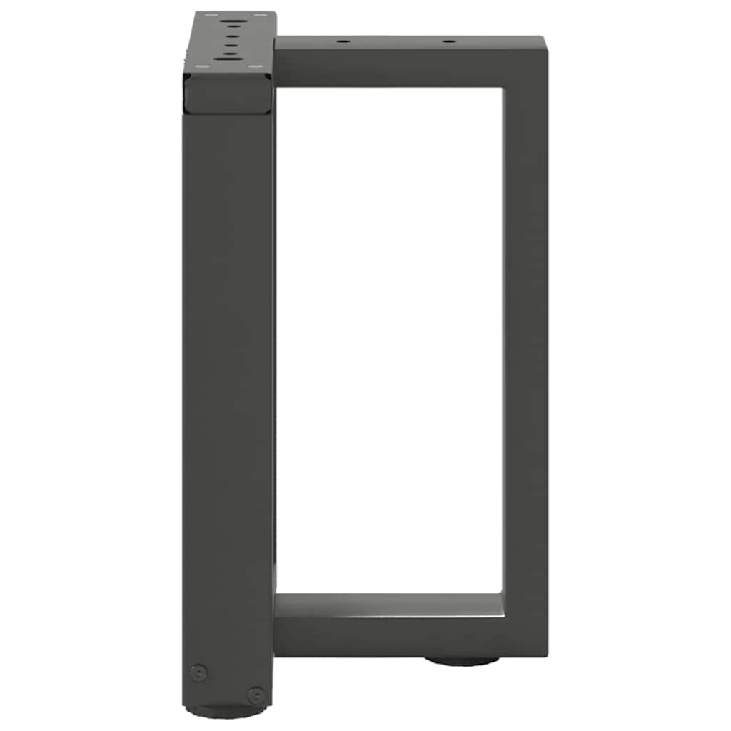 Coffee Table Legs T-Shaped 2 pcs Anthracite 28x25x(42-43) cm Steel