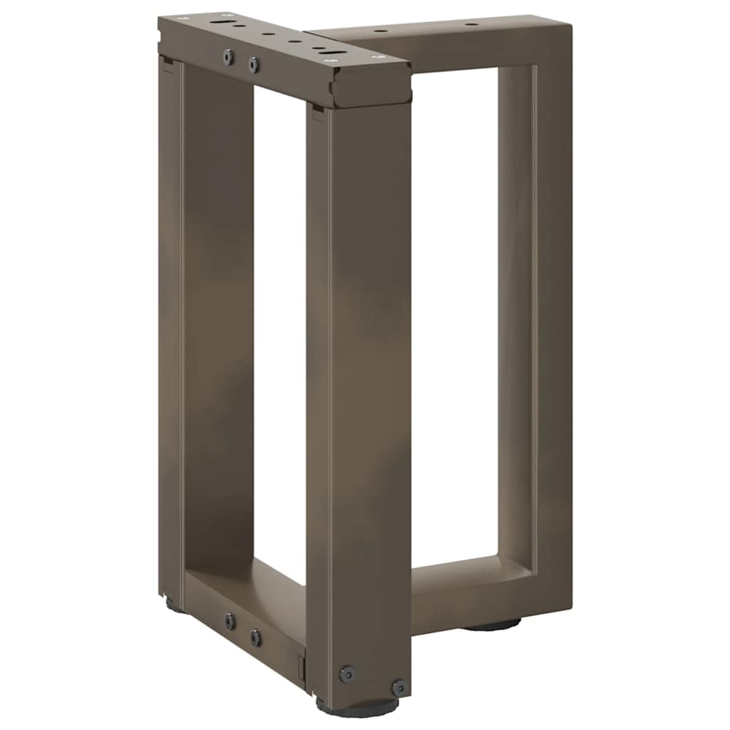 Coffee Table Legs T-Shaped 2 pcs Black 28x25x(42-43) cm Steel