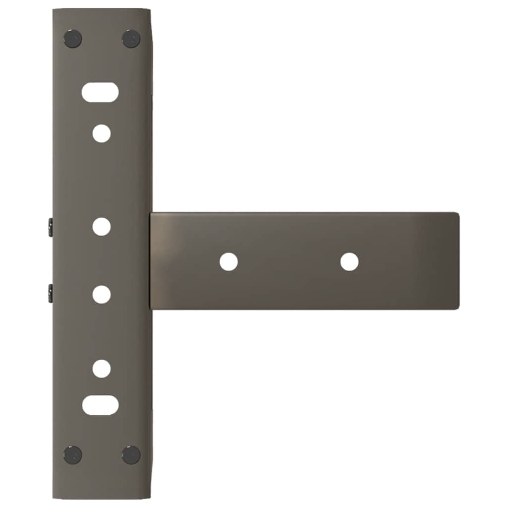 Coffee Table Legs T-Shaped 2 pcs Black 28x25x(42-43) cm Steel