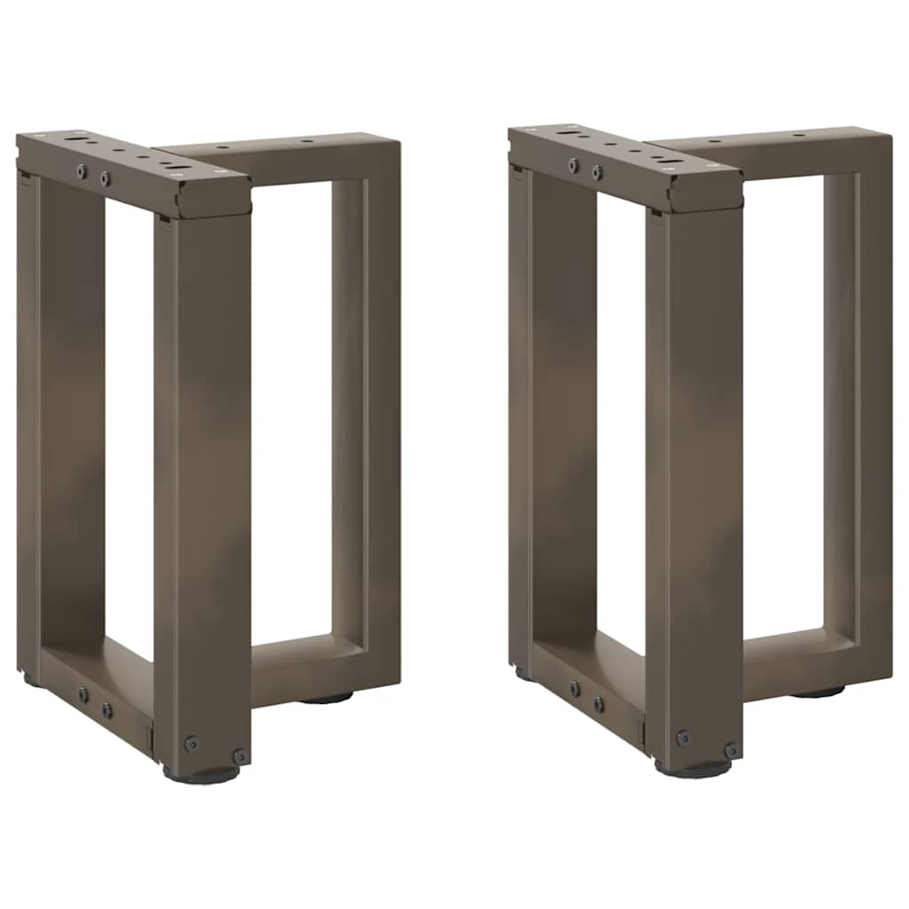 Coffee Table Legs T-Shaped 2 pcs Black 38x25x(42-43) cm Steel