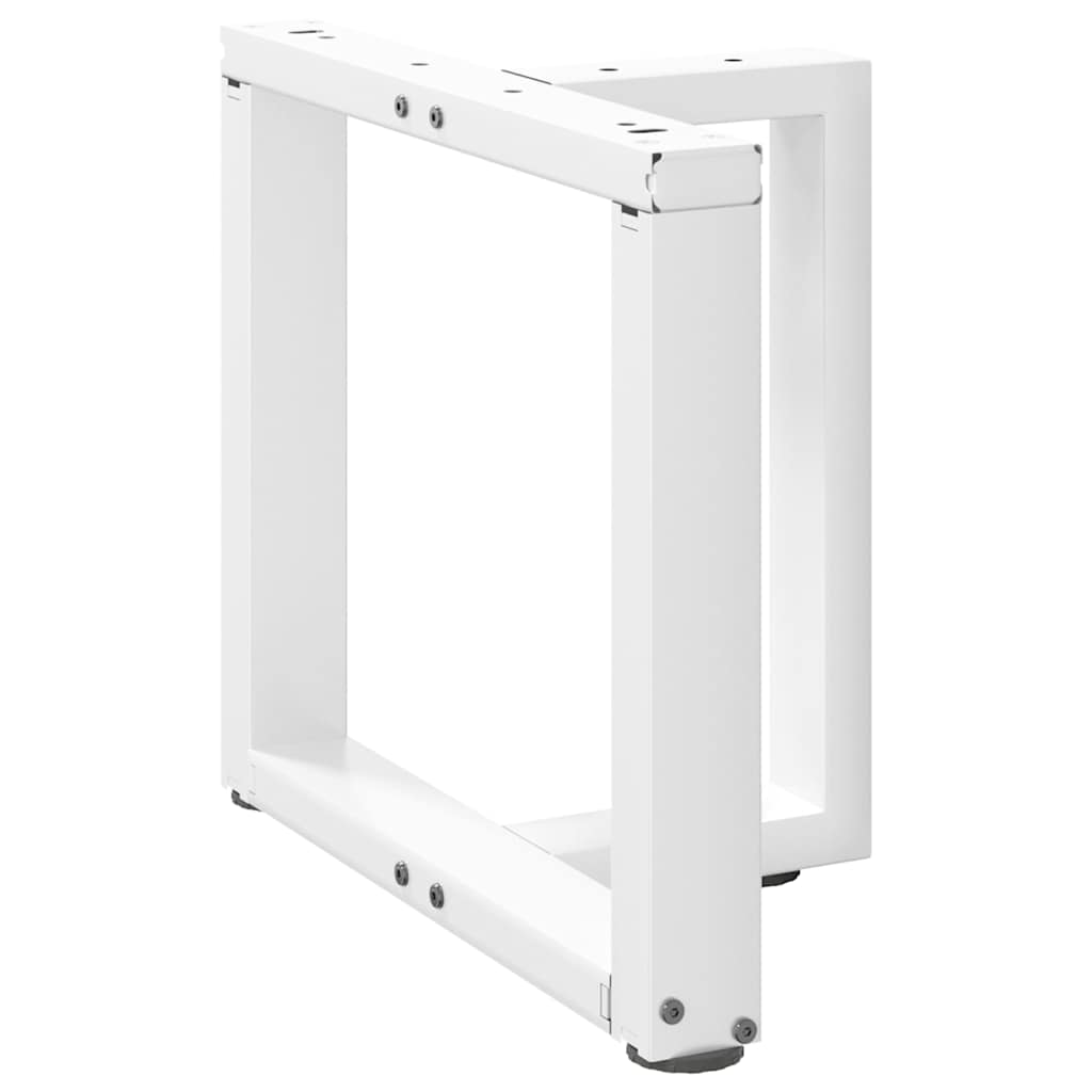 Coffee Table Legs T-Shaped 2 pcs White 50x25x(42-43) cm Steel