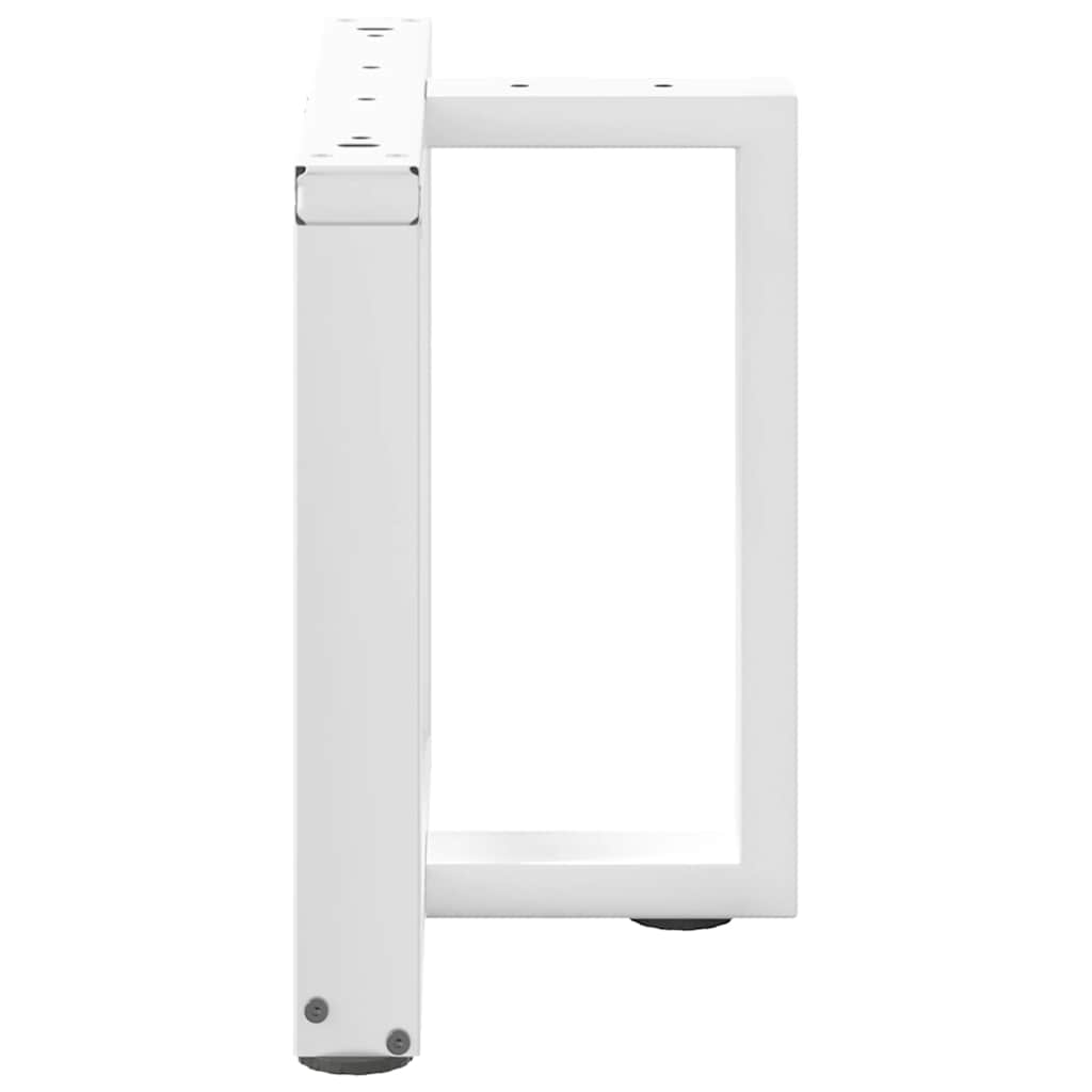 Coffee Table Legs T-Shaped 2 pcs White 50x25x(42-43) cm Steel