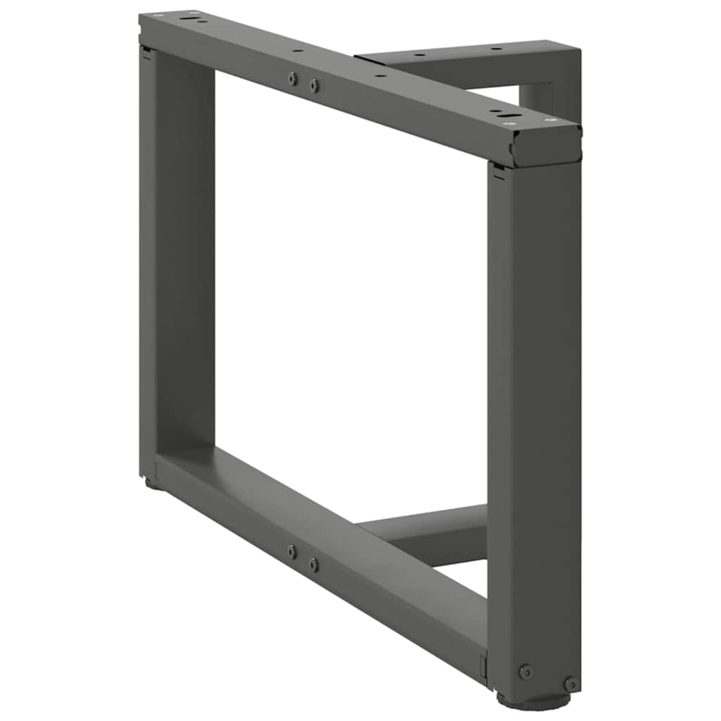 Coffee Table Legs T-Shaped 2 pcs Anthracite 60x25x(42-43) cm Steel