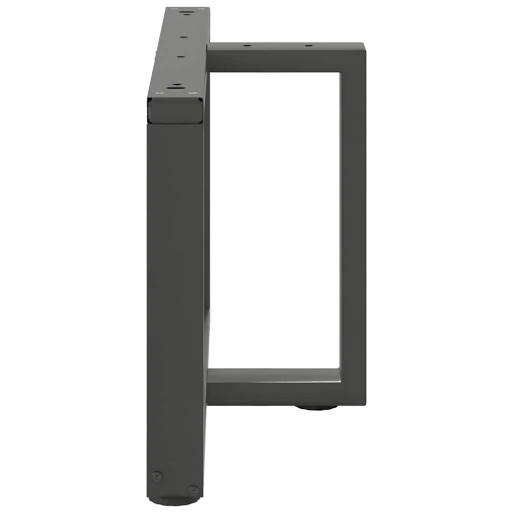 Coffee Table Legs T-Shaped 2 pcs Anthracite 60x25x(42-43) cm Steel