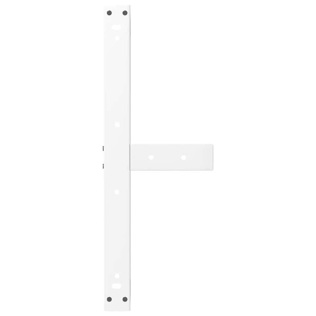 Coffee Table Legs T-Shaped 2 pcs White 70x25x(42-43) cm Steel