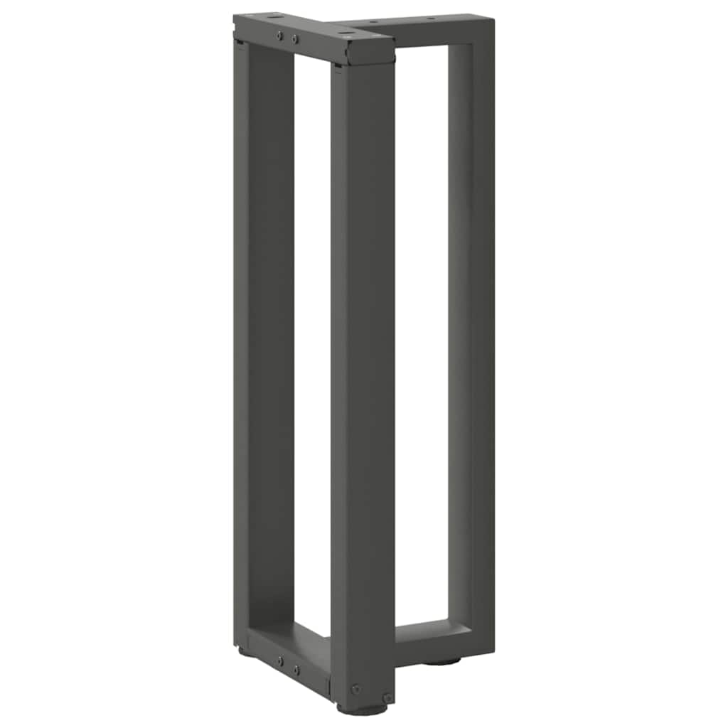 Console Table Legs T-Shaped 2 pcs Anthracite 25x28x(72-73) cm Steel