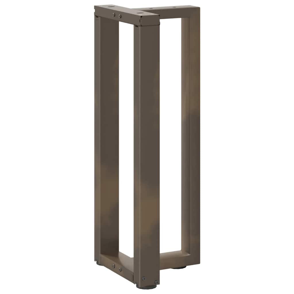 Console Table Legs T-Shaped 2 pcs Black 25x28x(72-73) cm Steel