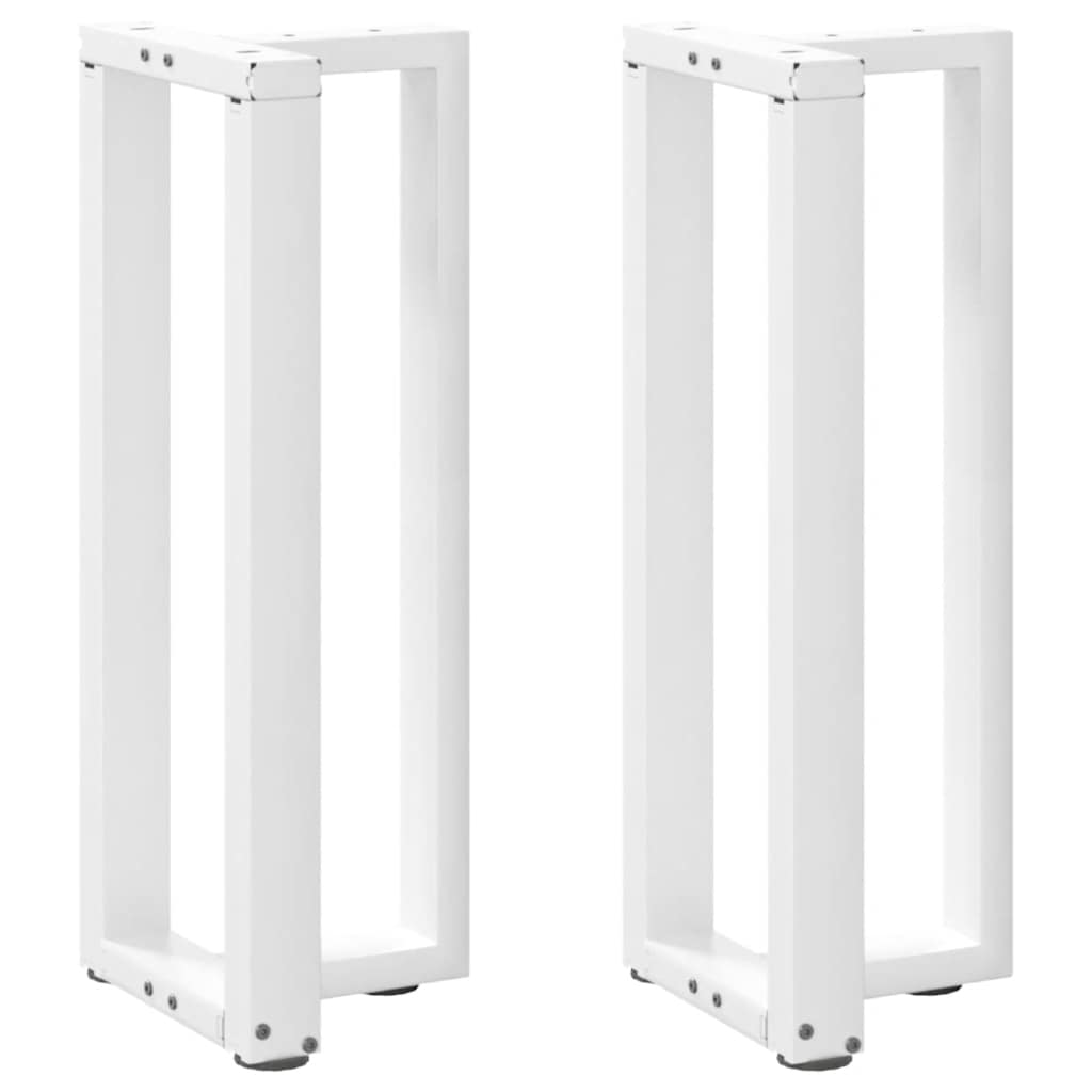 Console Table Legs T-Shaped 2 pcs White 38x25x(72-73) cm Steel