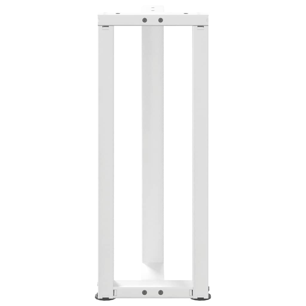 Console Table Legs T-Shaped 2 pcs White 38x25x(72-73) cm Steel