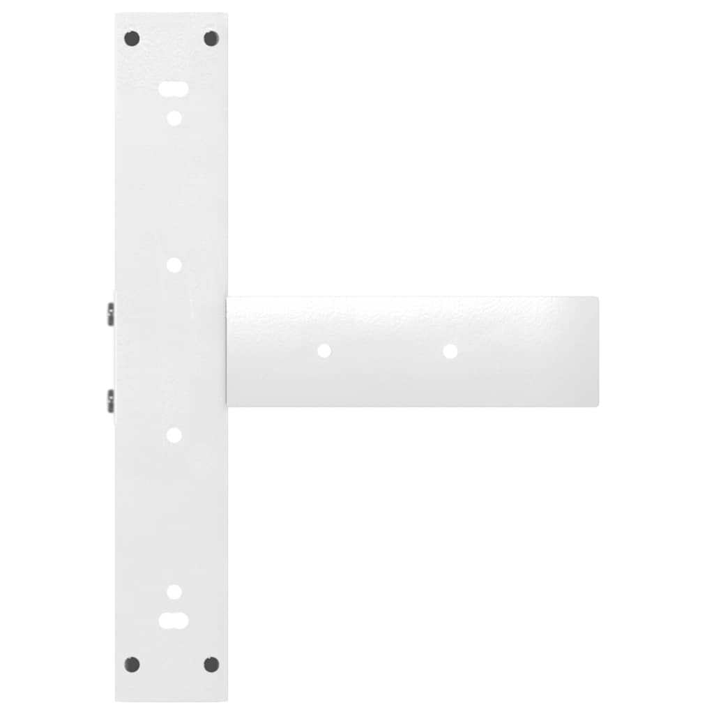 Dining Table Legs T-Shaped 2 pcs White 50x35x(72-73) cm Steel