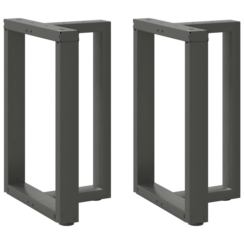 Dining Table Legs T-Shaped 2 pcs Anthracite 50x35x(72-73) cm Steel