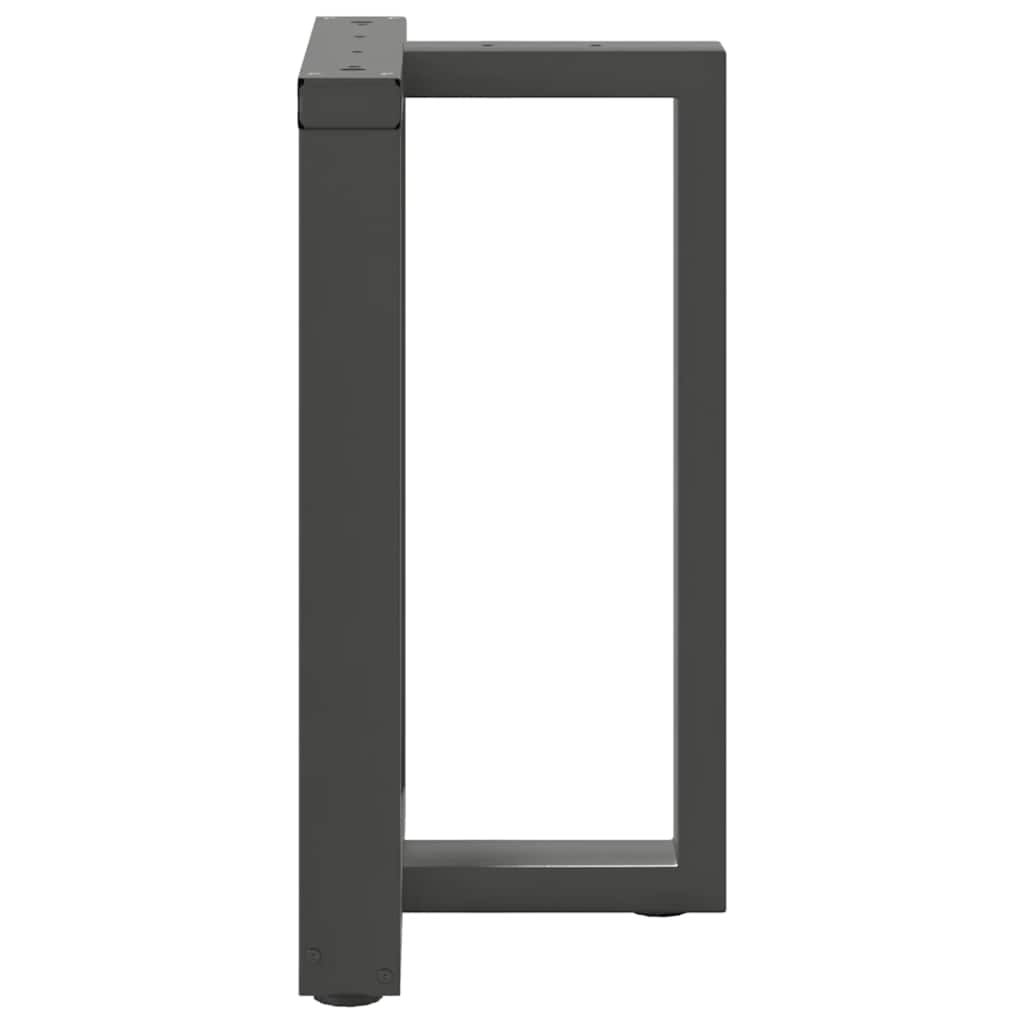Dining Table Legs T-Shaped 2 pcs Anthracite 50x35x(72-73) cm Steel