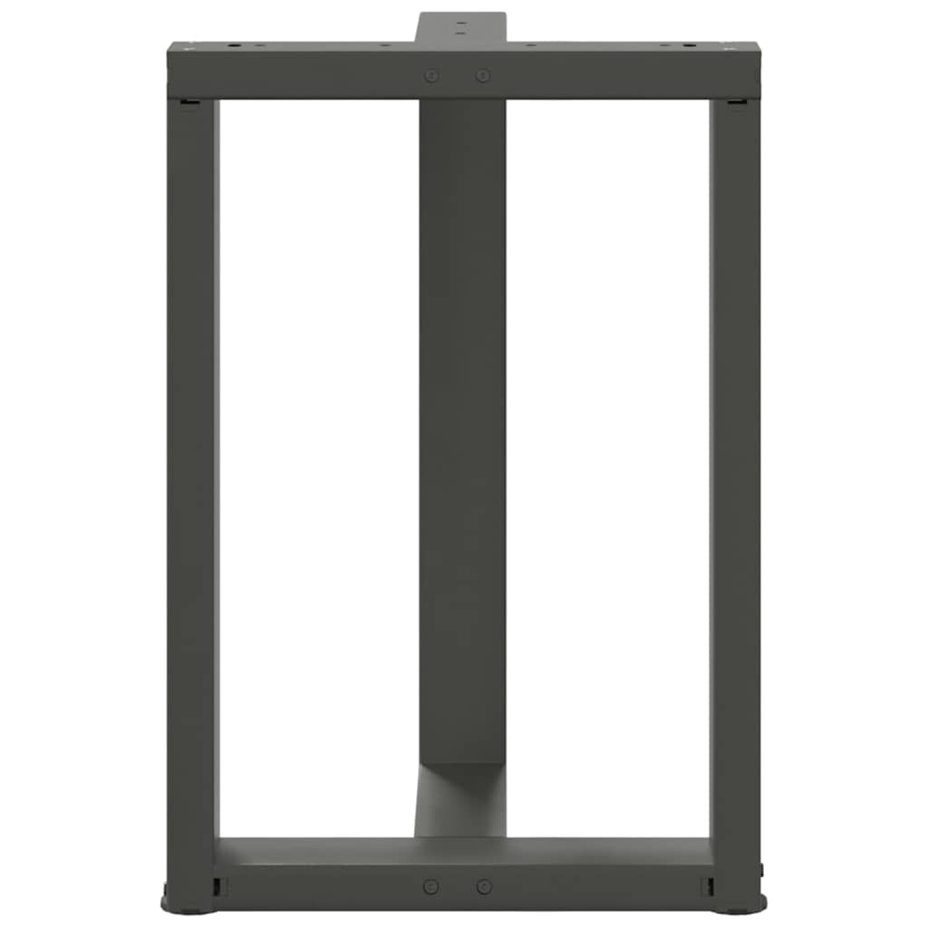 Dining Table Legs T-Shaped 2 pcs Anthracite 50x35x(72-73) cm Steel