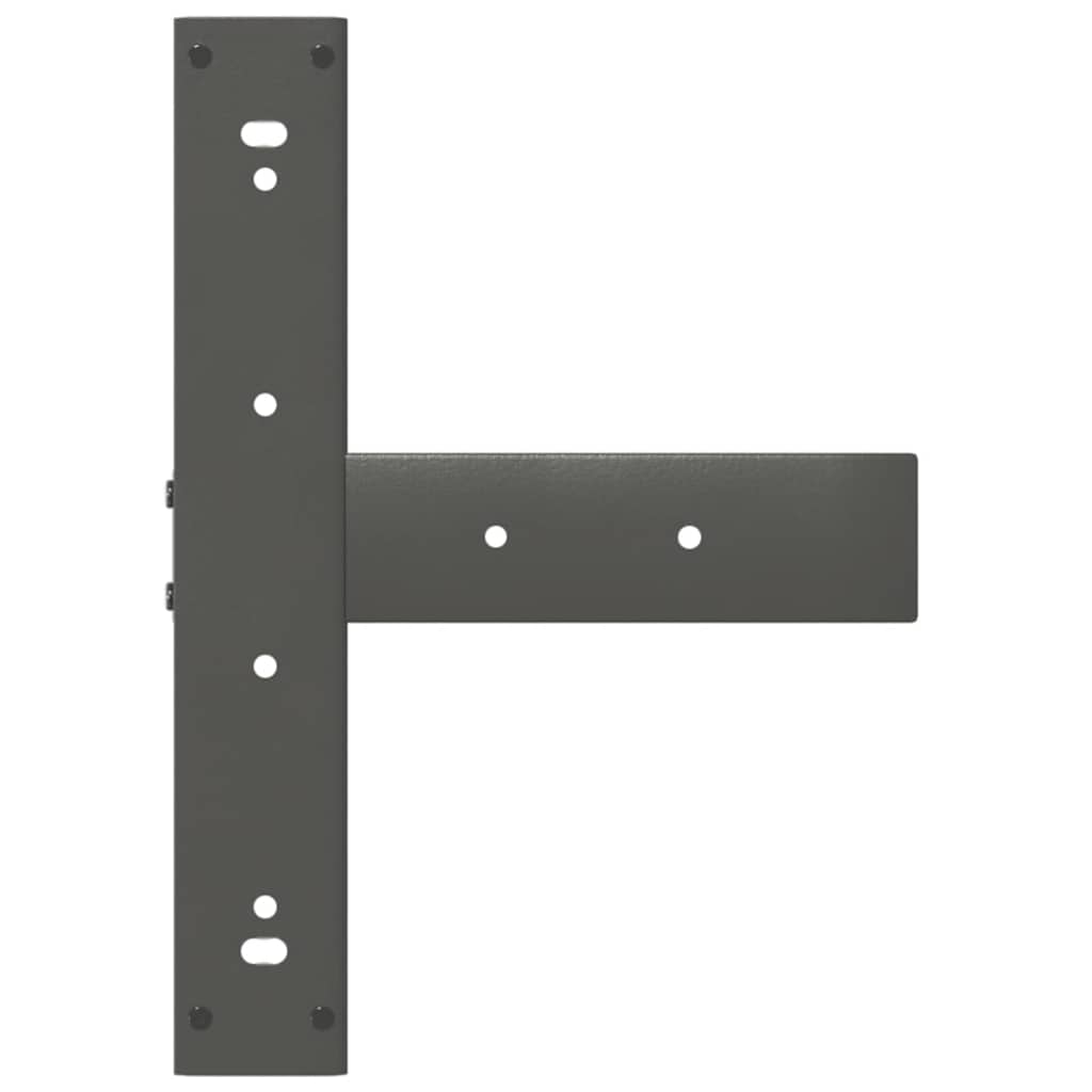Dining Table Legs T-Shaped 2 pcs Anthracite 50x35x(72-73) cm Steel