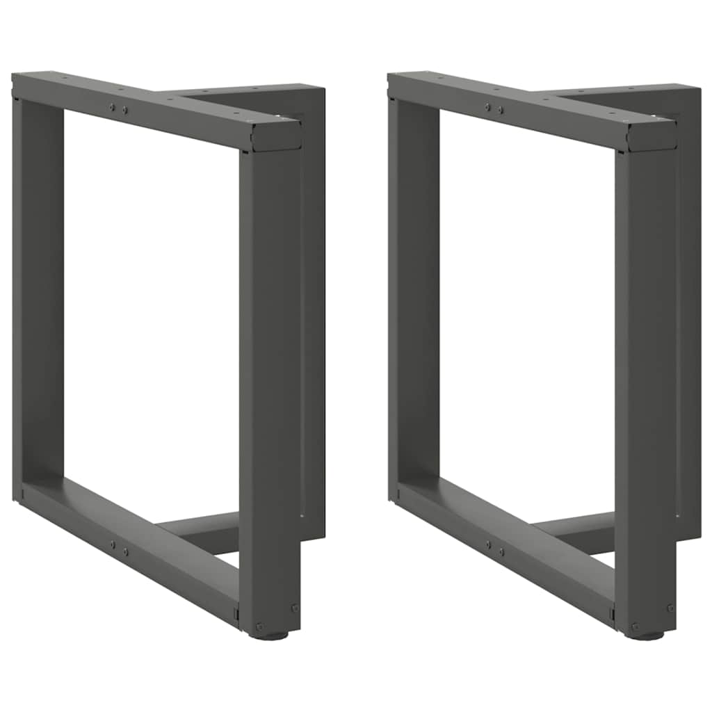 Dining Table Legs T-Shaped 2 pcs Anthracite 70x35x(72-73) cm Steel