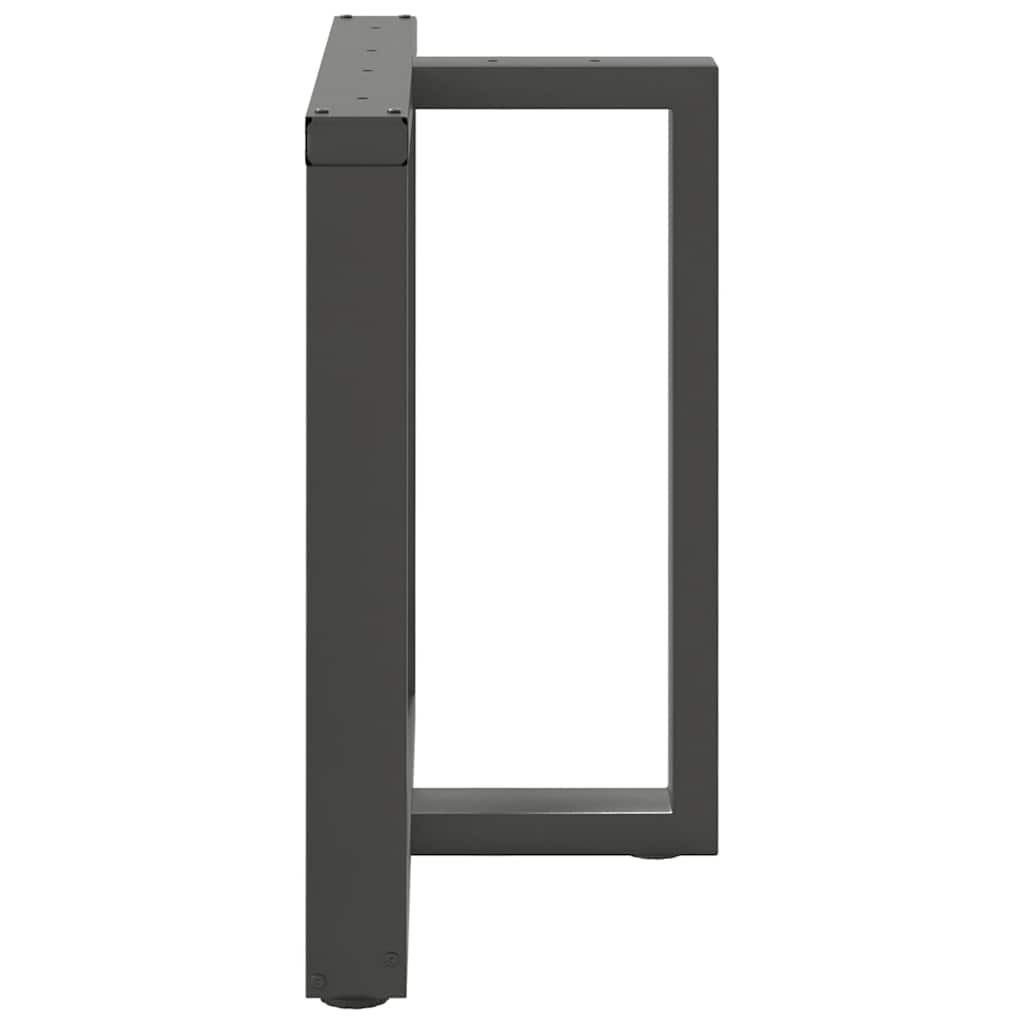 Dining Table Legs T-Shaped 2 pcs Anthracite 70x35x(72-73) cm Steel