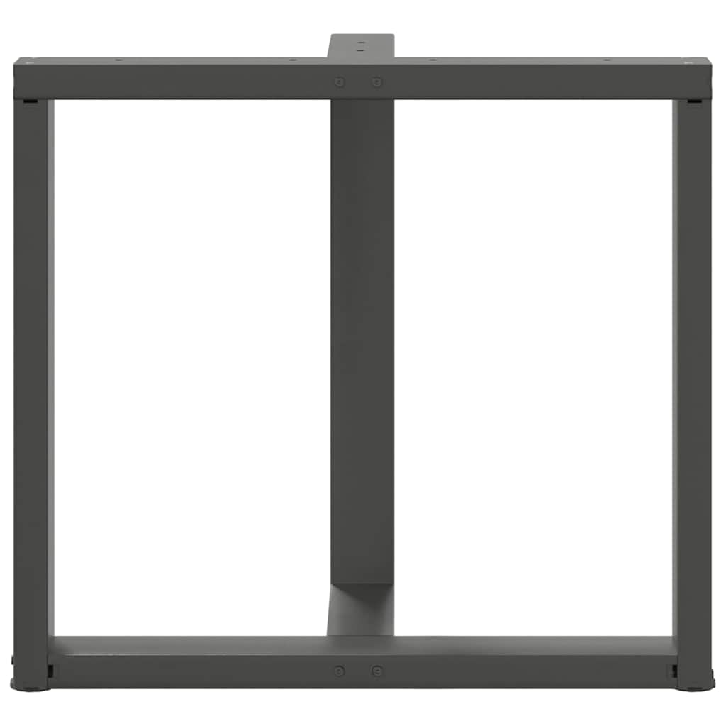 Dining Table Legs T-Shaped 2 pcs Anthracite 70x35x(72-73) cm Steel