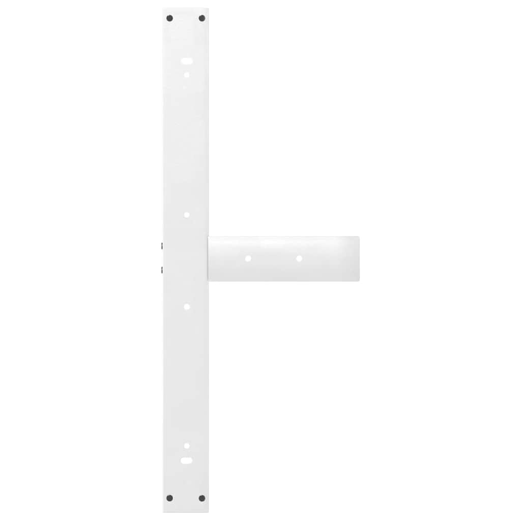 Dining Table Legs T-Shaped 2 pcs White 90x35x(72-73) cm Steel