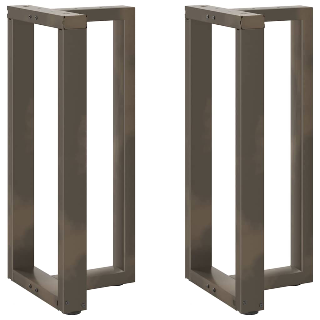 Bar Table Legs T-Shaped 2 pcs Black 40x35x(90-91) cm Steel