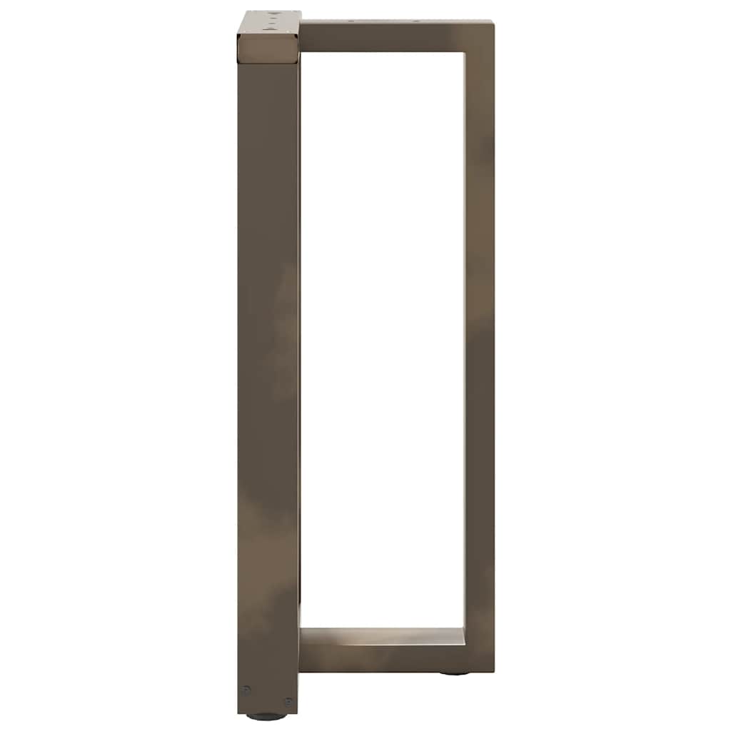 Bar Table Legs T-Shaped 2 pcs Black 40x35x(90-91) cm Steel