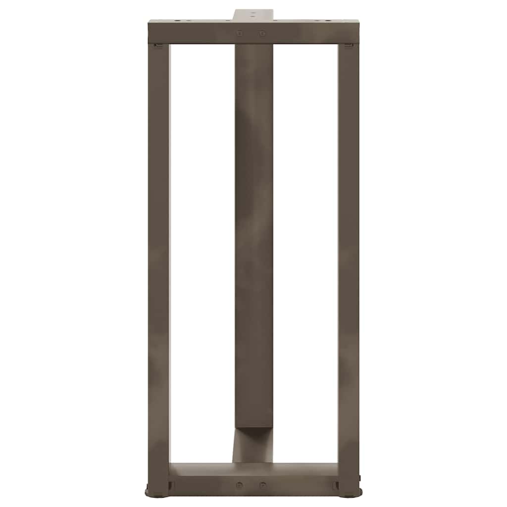 Bar Table Legs T-Shaped 2 pcs Black 40x35x(90-91) cm Steel