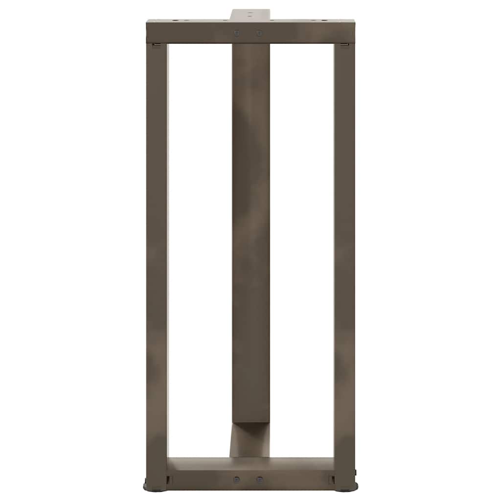 Bar Table Legs T-Shaped 2 pcs Black 50x35x(90-91) cm Steel