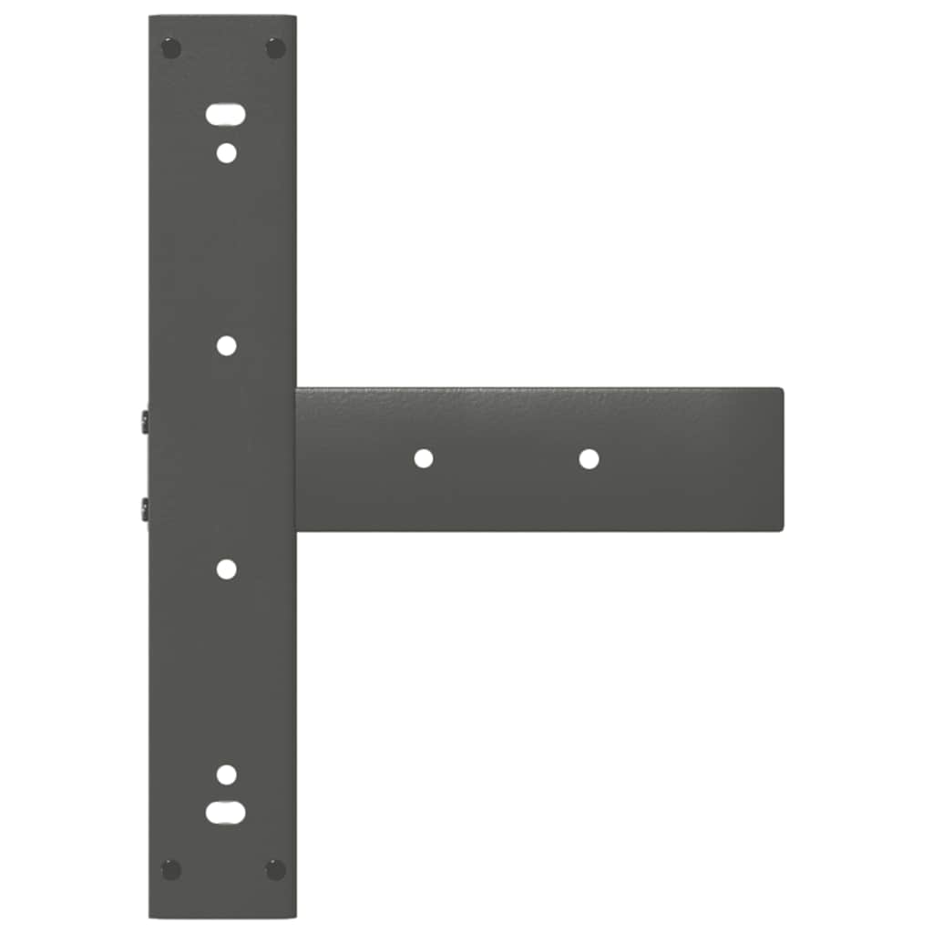 Bar Table Legs T-Shaped 2 pcs Anthracite 40x35x(100-101) cm Steel