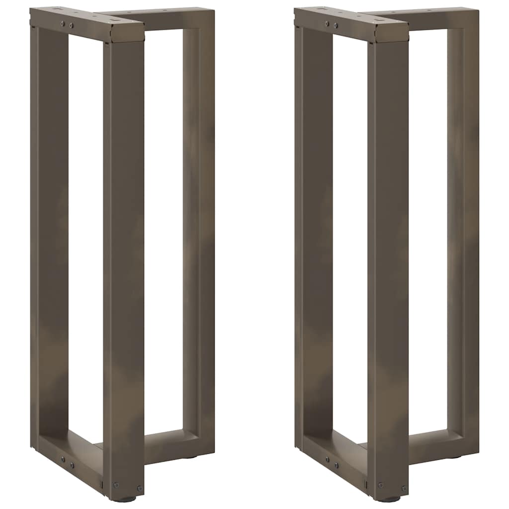 Bar Table Legs T-Shaped 2 pcs Black 50x35x(100-101) cm Steel