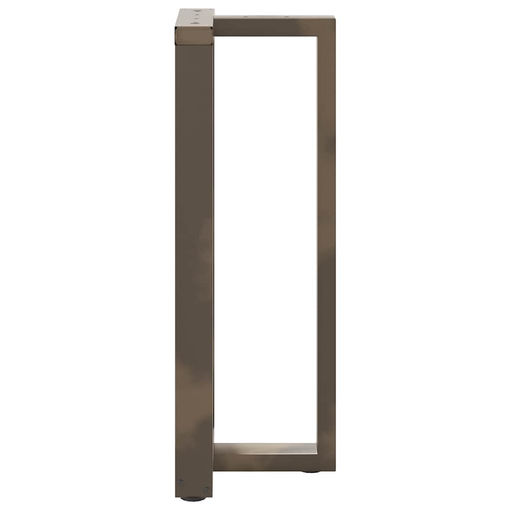 Bar Table Legs T-Shaped 2 pcs Black 50x35x(100-101) cm Steel