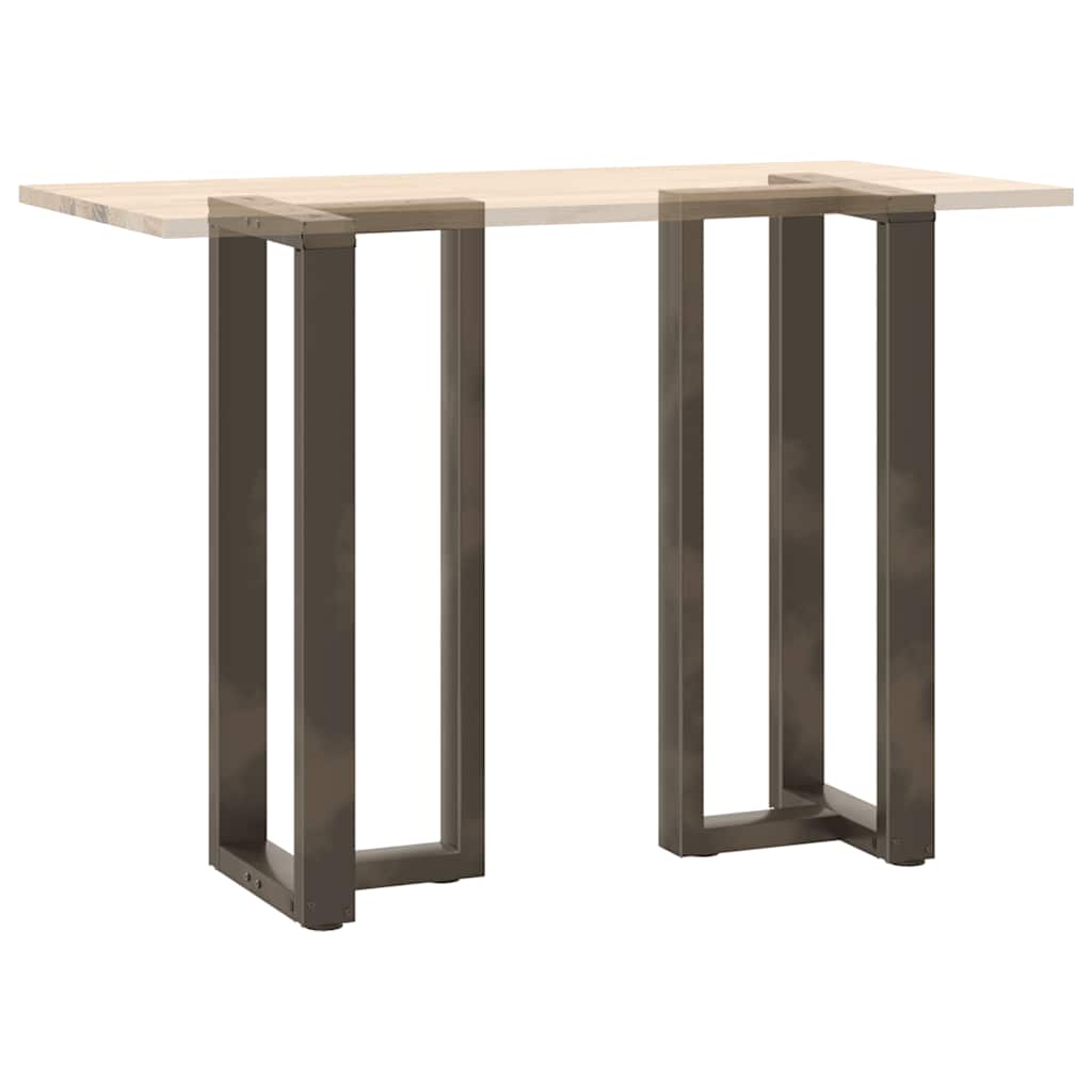 Bar Table Legs T-Shaped 2 pcs Black 50x35x(100-101) cm Steel