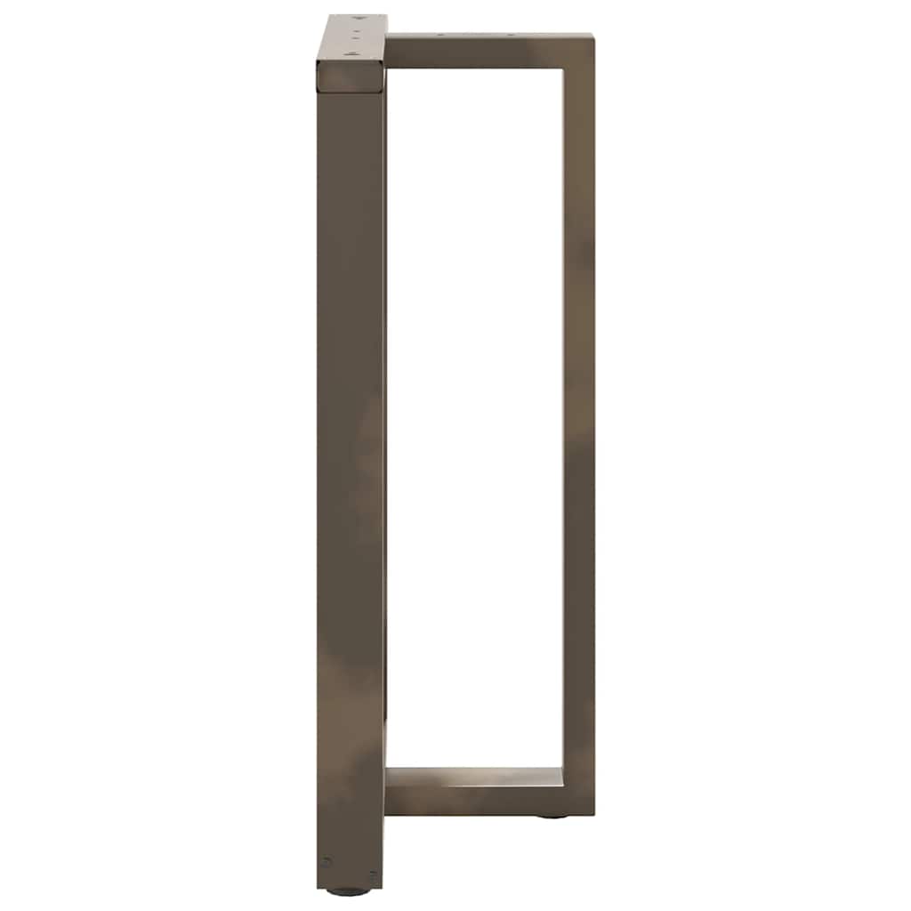 Bar Table Legs T-Shaped 2 pcs Black 60x35x(100-101) cm Steel