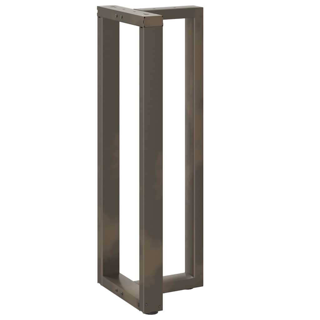 Bar Table Legs T-Shaped 2 pcs Black 40x35x(110-111) cm Steel