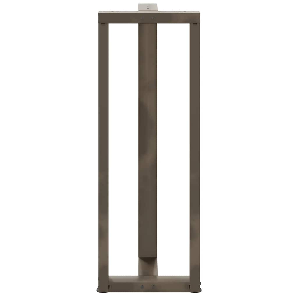 Bar Table Legs T-Shaped 2 pcs Black 40x35x(110-111) cm Steel