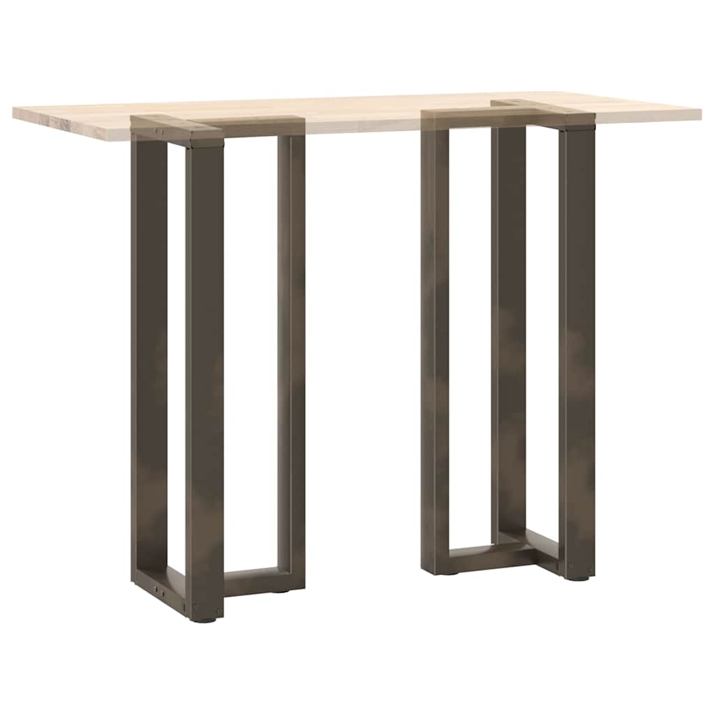 Bar Table Legs T-Shaped 2 pcs Black 40x35x(110-111) cm Steel