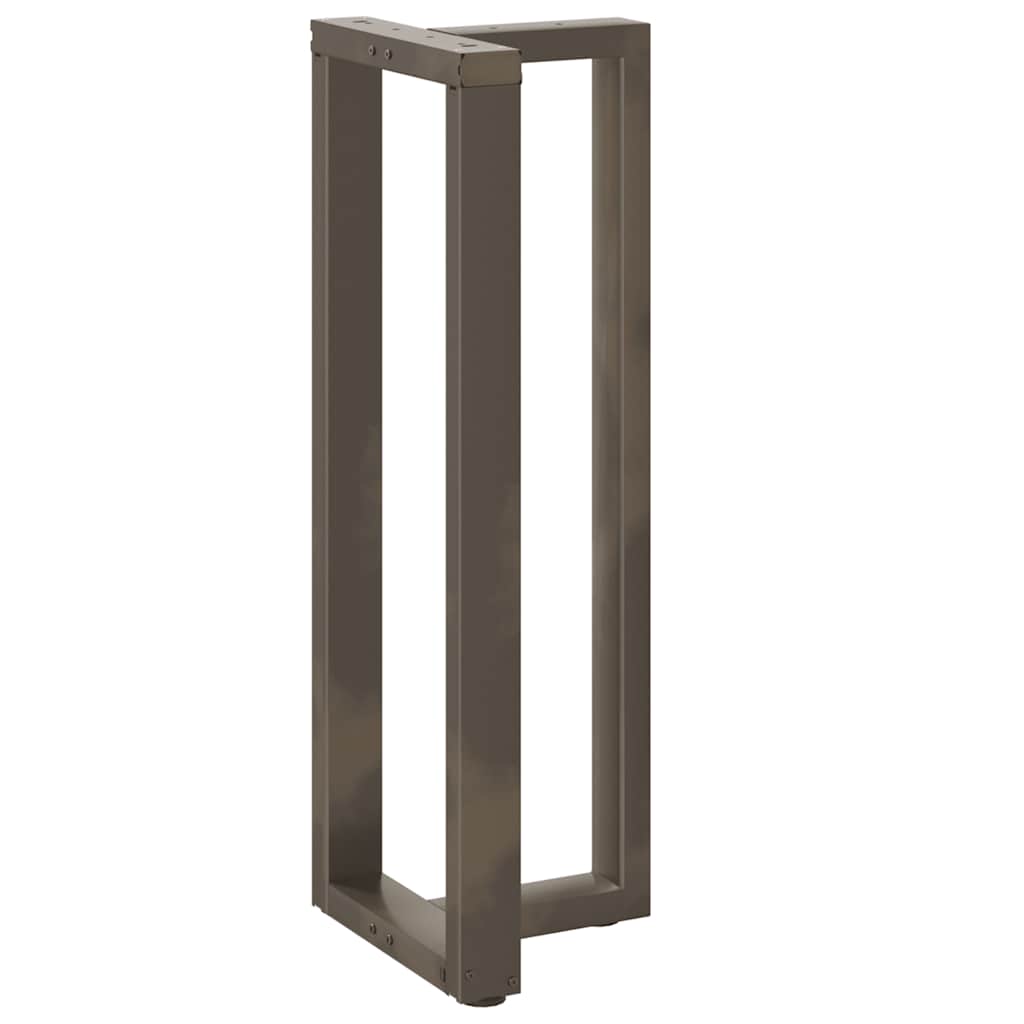 Bar Table Legs T-Shaped 2 pcs Black 50x35x(110-111) cm Steel