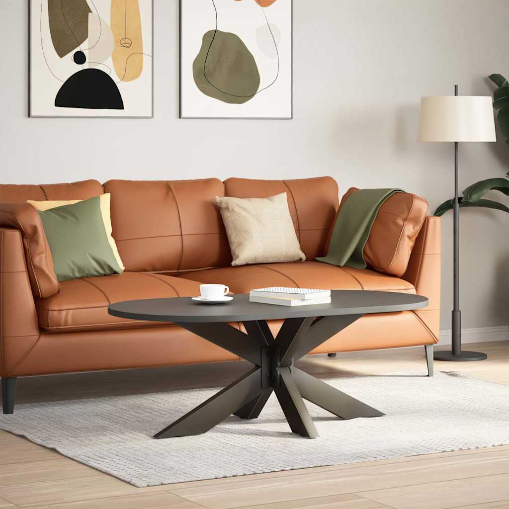Coffee Table Leg Spider Shape Black 98x58x(42-43) cm Steel